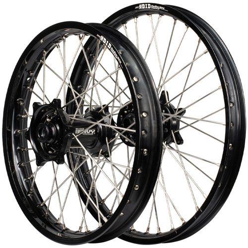 DID ENVY Black/Black 21/19 Wheel Set for Husqvarna FC 450 2016-2022