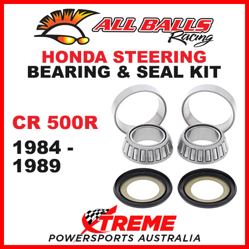 22-1021 Honda CR500R CR 500R 1984-1989 Steering Head Stem Bearing & Seal Kit
