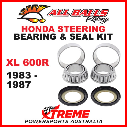 22-1021 Honda XL600R XL 600R 1983-1987 Steering Head Stem Bearing & Seal Kit