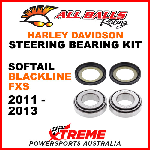 All Balls 22-1032 HD Softail Blackline FXS 2011-2013 Steering Head Stem Bearing Kit