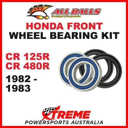 Front Wheel Bearing Kit Honda CR125R CR480R 1982-1983 Dirt Bike, All Balls 25-1119
