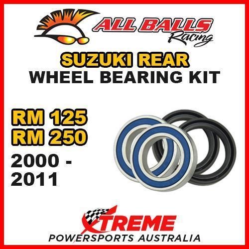 MX Rear Wheel Bearing Kit For Suzuki RM125 RM250 RM 125 250 2000-2011, All Balls 25-1255