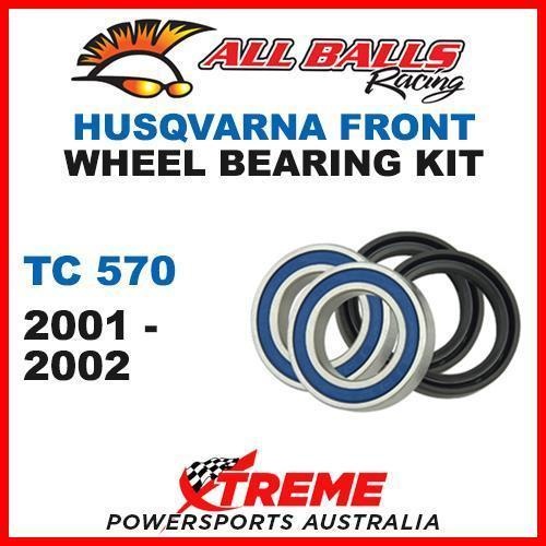 MX Front Wheel Bearing Kit Husqvarna TC570 TC 570 2001-2002 Moto, All Balls 25-1415