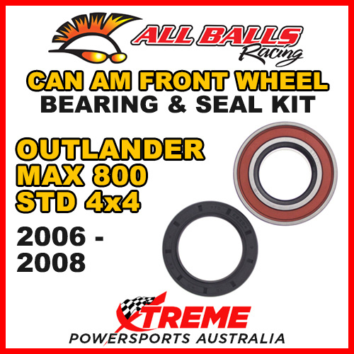 25-1516 ATV FRONT WHEEL BEARING KIT CAN AM OUTLANDER MAX 800 STD 4X4 2006-2008