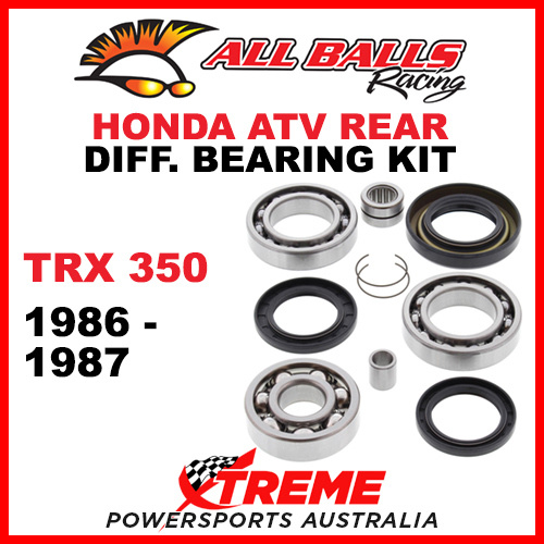 25-2011 HONDA TRX350 TRX 350 1986-1987 ATV REAR DIFFERENTIAL BEARING & SEAL KIT