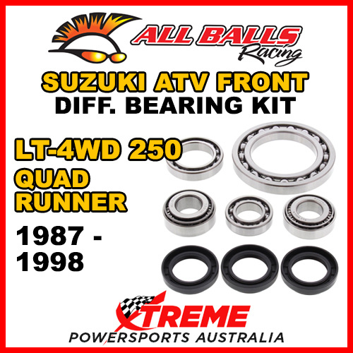 25-2022 For Suzuki LT 4WD 250 QUAD RUNNER 87-98 ATV FRONT DIFFERENTIAL BEARING KIT