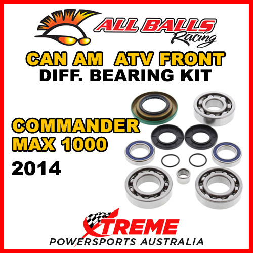 25-2069 Can Am Commander MAX 1000 2014 ATV Front Differential Bearing Kit