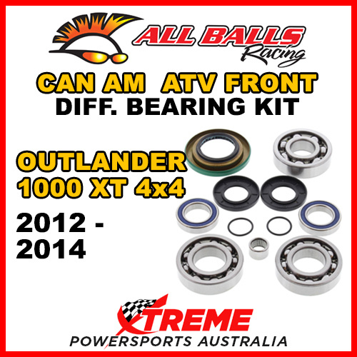 25-2069 Can Am Outlander 1000 XT 4x4 2012-14 ATV Front Differential Bearing Kit