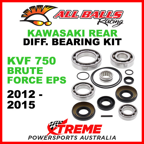 25-2091 Kawasaki KVF 750 Brute Force EPS 2012-2015 Rear Differential Bearing Kit