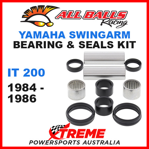 All Balls 28-1136 Yamaha IT200 IT 200 1984-1986 Swingarm Bearing & Seal Kit