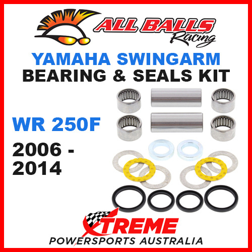 All Balls 28-1158 Yamaha WR250F WRF250 2006-2014 Swingarm Bearing Kit