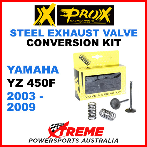 ProX Yamaha YZ450F YZF450 2003-2009 Steel Exhaust Valve & Spring Upgrade Kit
