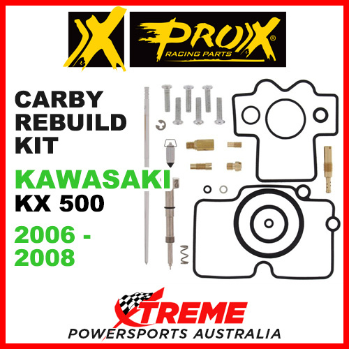 Pro-X Kawasaki KX450F KX 450F 2006-2008 Carburetor Rebuild Kit 44.55.10106