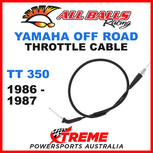 ALL BALLS 45-1180 MX YAMAHA THROTTLE CABLE TT350 TT 350 1986-1987 OFF ROAD