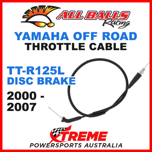 ALL BALLS 45-1195 MX YAMAHA THROTTLE CABLE TT-R125L TTR125L DRUM BRAKE 2000-2007