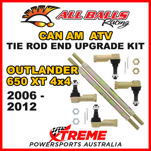 52-1024 Can AM Outlander 650 XT 4x4 2006-2012 Tie Rod End Upgrade Kit