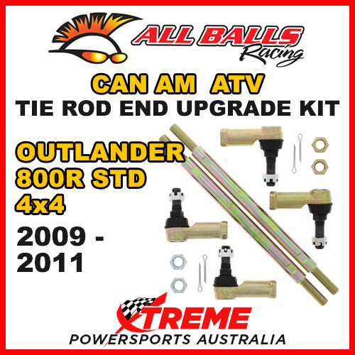 52-1024 Can AM Outlander 800R STD 4x4 2009-2011 Tie Rod End Upgrade Kit