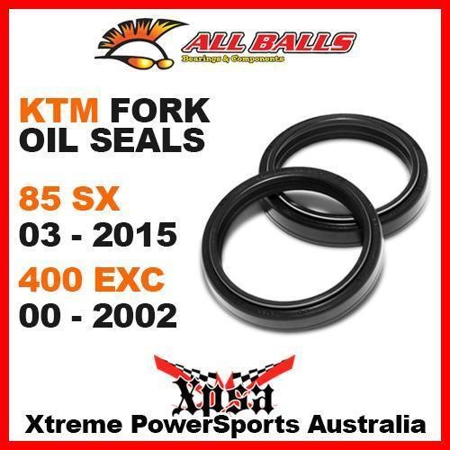All Balls 55-114 KTM 85SX 85 SX 2003-2015 400 EXC 400EXC 00-2002 Fork Oil Seal Kit 43x52.7x9.5/10.5
