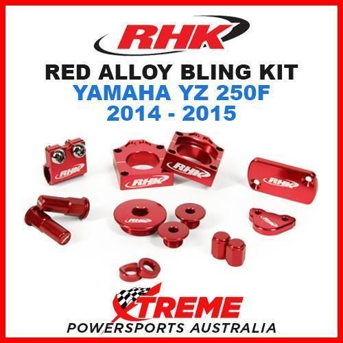 RHK MX RED ALLOY BLING KIT YAMAHA YZ250F YZ 250F YZF250 2014-2015 DIRT BIKE