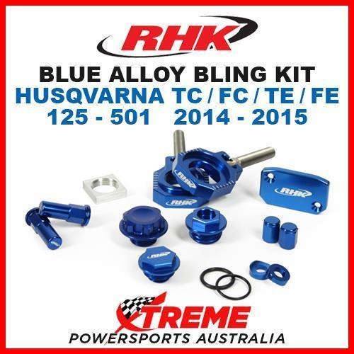 RHK BLUE ALLOY BLING KIT HUSQVARNA TC FC TE FE 125 250 300 350 450 501 14-2015