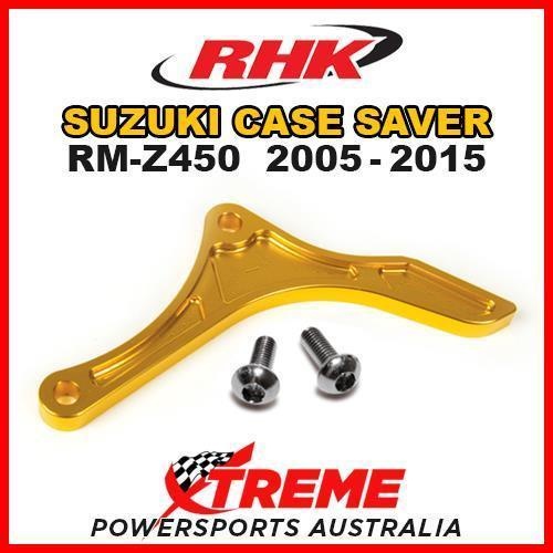 RHK MX OEM REPLACEMENT CASE SAVER GOLD For Suzuki RMZ 450 RM Z450 05-2015 MOTO DIRT