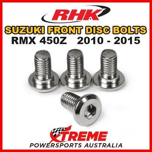RHK MX FRONT HEAVY DUTY BRAKE DISC BOLT SET For Suzuki RMX450Z RMX 450Z 2010-2015