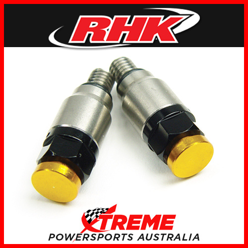 RHK MX FORK BLEEDER RELIEF VALVE WP48 4mm GOLD KTM BERG HUSKY SX EXC TC FC TE FE
