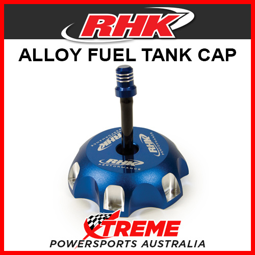 RHK Honda CR250R CR 250 R 1985-2007 Blue Alloy Fuel Tank Gas Cap, 56mm OD