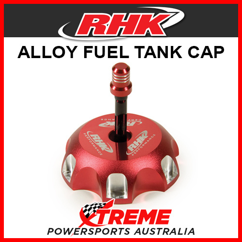 RHK Kawasaki KX250F KXF250 2006-2018 Red Alloy Fuel Tank Gas Cap, 62mm OD