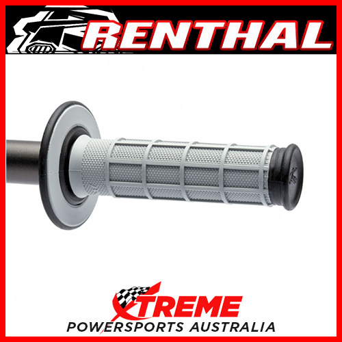 Renthal Mx Grips Grey/Black Dual Compound Full Waffle Dirt Bike