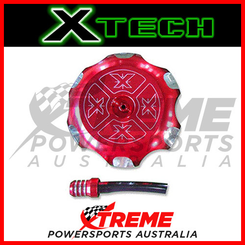 Xtech Honda CRF250X CRF 250 X 2004-2018 Red Fuel Tank Gas Cap, 65mm ID