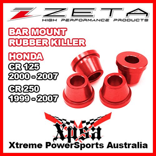 ZETA BAR MOUNT RUBBER KILLER RED HONDA CR 125 CR125 00-2007 CR250 250 99-2007 MX