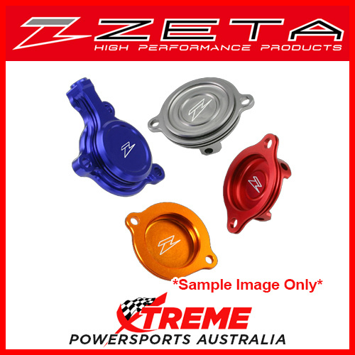 Zeta Yamaha WR250F 2015-2018 Blue Anodised Aluminium Oil Filter Cover ZE90-1362