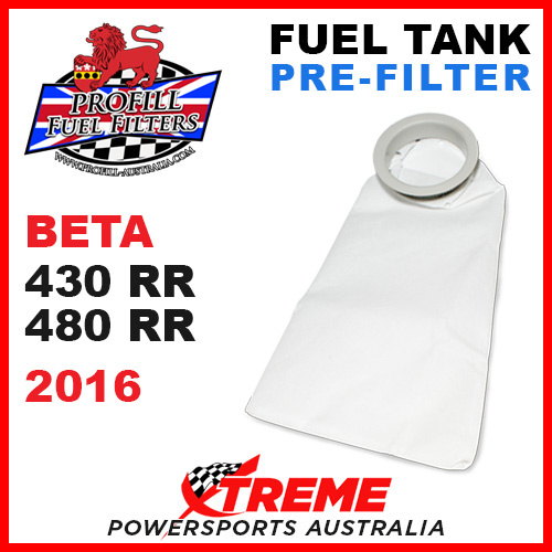 PROFILL 430RR 480RR 430 480 RR BETA 2016 MX PRE FILTER FUEL TANK DIRT BIKE