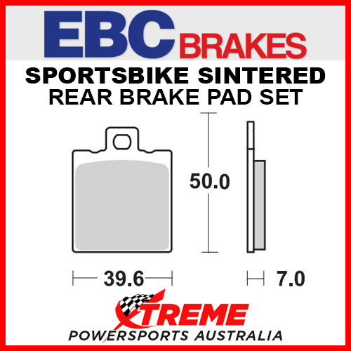 EBC Aprilia RS125 1998-2005 HH Sintered Rear Brake Pad FA047HH
