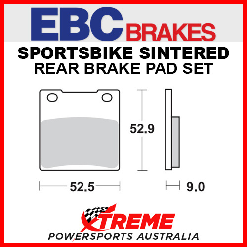 EBC For Suzuki GSX-R750 1985-2003 HH Sintered Rear Brake Pad FA063HH