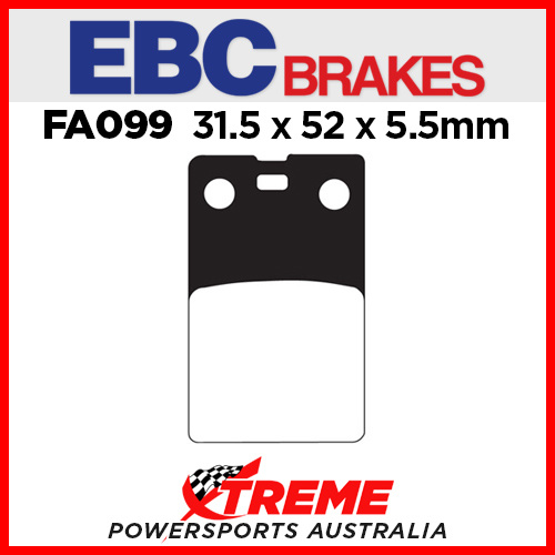 Beta TR 34 260 86-88 EBC Organic Front Brake Pads, FA099