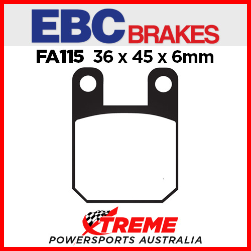 KTM 65 SX 00-01 EBC Organic Carbon Front Brake Pads, FA115TT