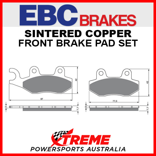 EBC Husqvarna CR125 92-95 Sintered Copper Front Brake Pad FA135R