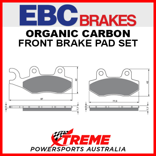 EBC Husqvarna TE410 96 Organic Carbon Front Brake Pad FA135TT