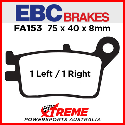 Honda TLM 260 89-93 EBC Organic Rear Brake Pads, FA153