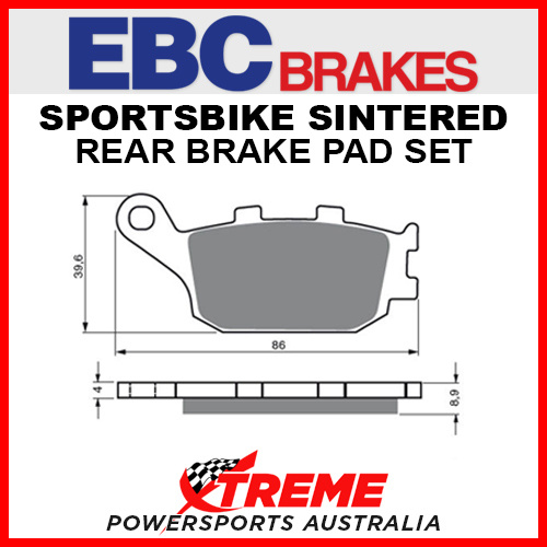 EBC For Suzuki GSF1250FA 2010-2016 Sportsbike Sintered Rear Brake Pads FA174HH