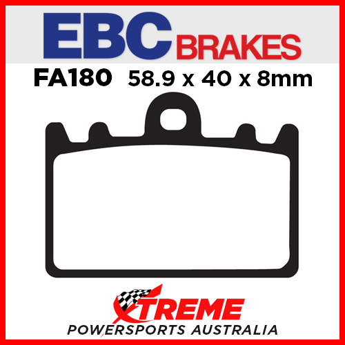 Kawasaki ZXR 400 L1-L9 91-03 EBC HH Sintered Front Brake Pads, FA180HH
