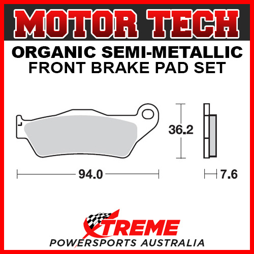 Motor Tech CCM 404E 2003-2007 Semi-Metallic Front Brake Pads