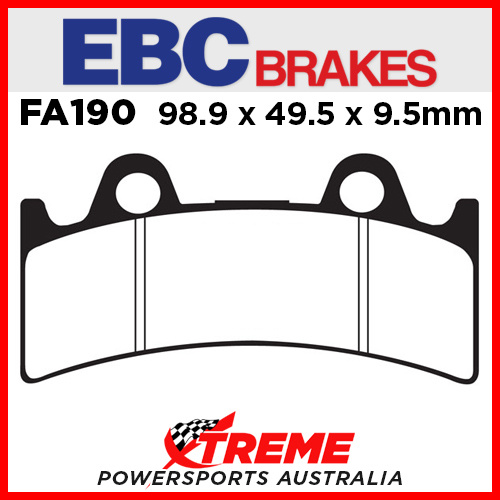 Yamaha YZF 750 R/SP 93-97 EBC Organic Front Brake Pads, FA190