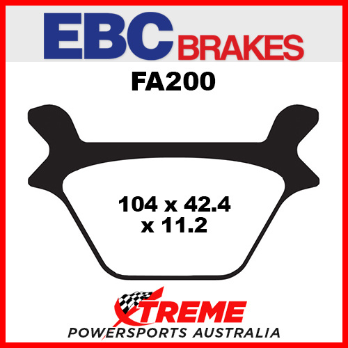 EBC HD FXRT Dyna 1988-1999 Organic Rear Brake Pad FA200
