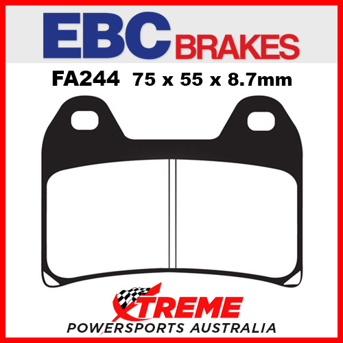 Ducati Monster 400 03-04 EBC Semi Sintered Front Brake Pads, FA244V