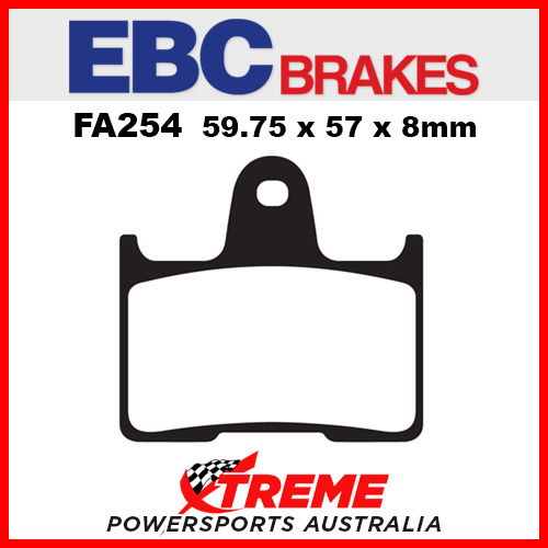 For Suzuki GSX 1400 01-07 EBC Semi Sintered Rear Brake Pads, FA254V