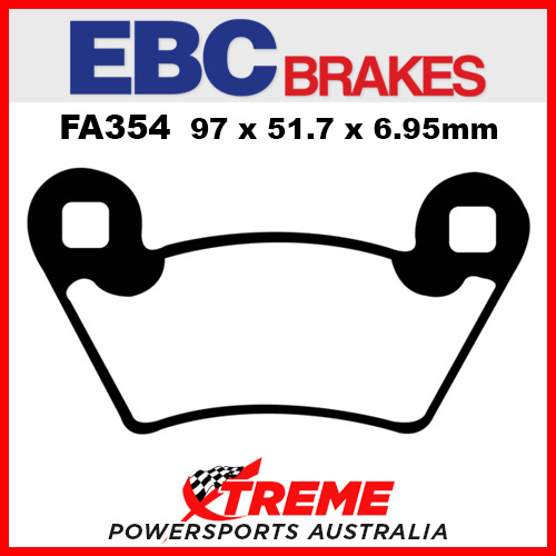 Polaris 570 Ranger Crew 14-15 EBC Sintered Copper Rear Brake Pads, FA354R