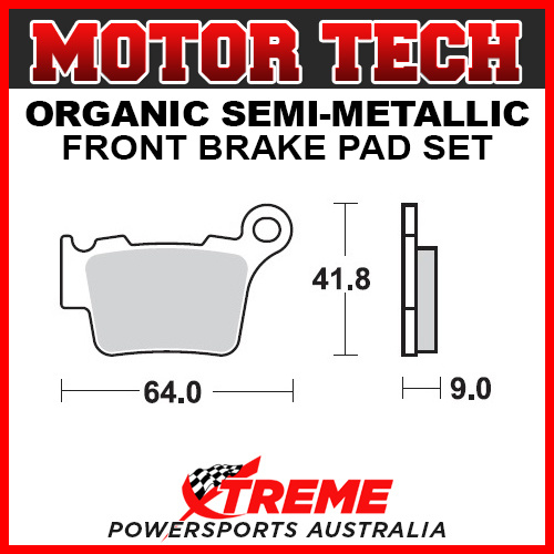 Motor Tech KTM 500 EXC-F 2017-2018 Semi-Metallic Rear Brake Pad FA368